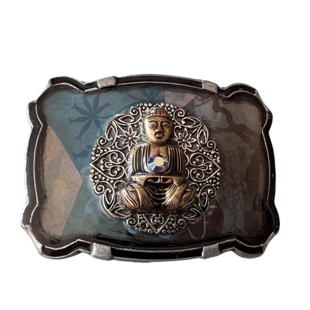 Buddha belt buckle silver woman’s